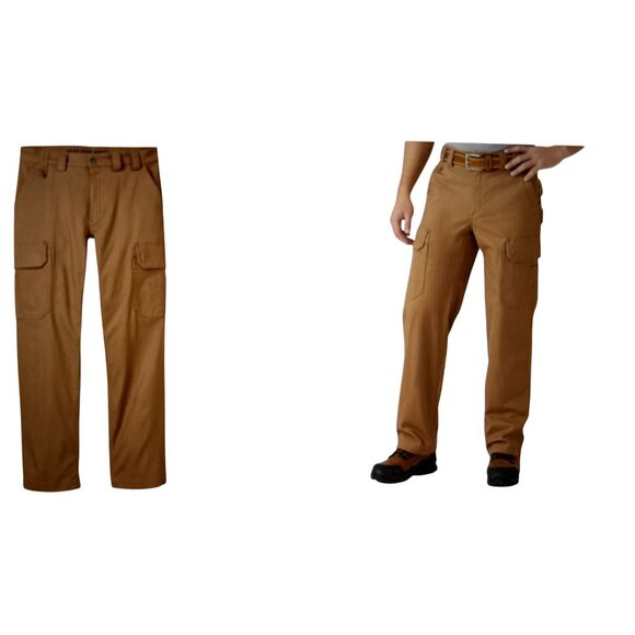 Duluth Flex Fire Hose Relaxed Fit Cargo Work Pants Size 42/32
